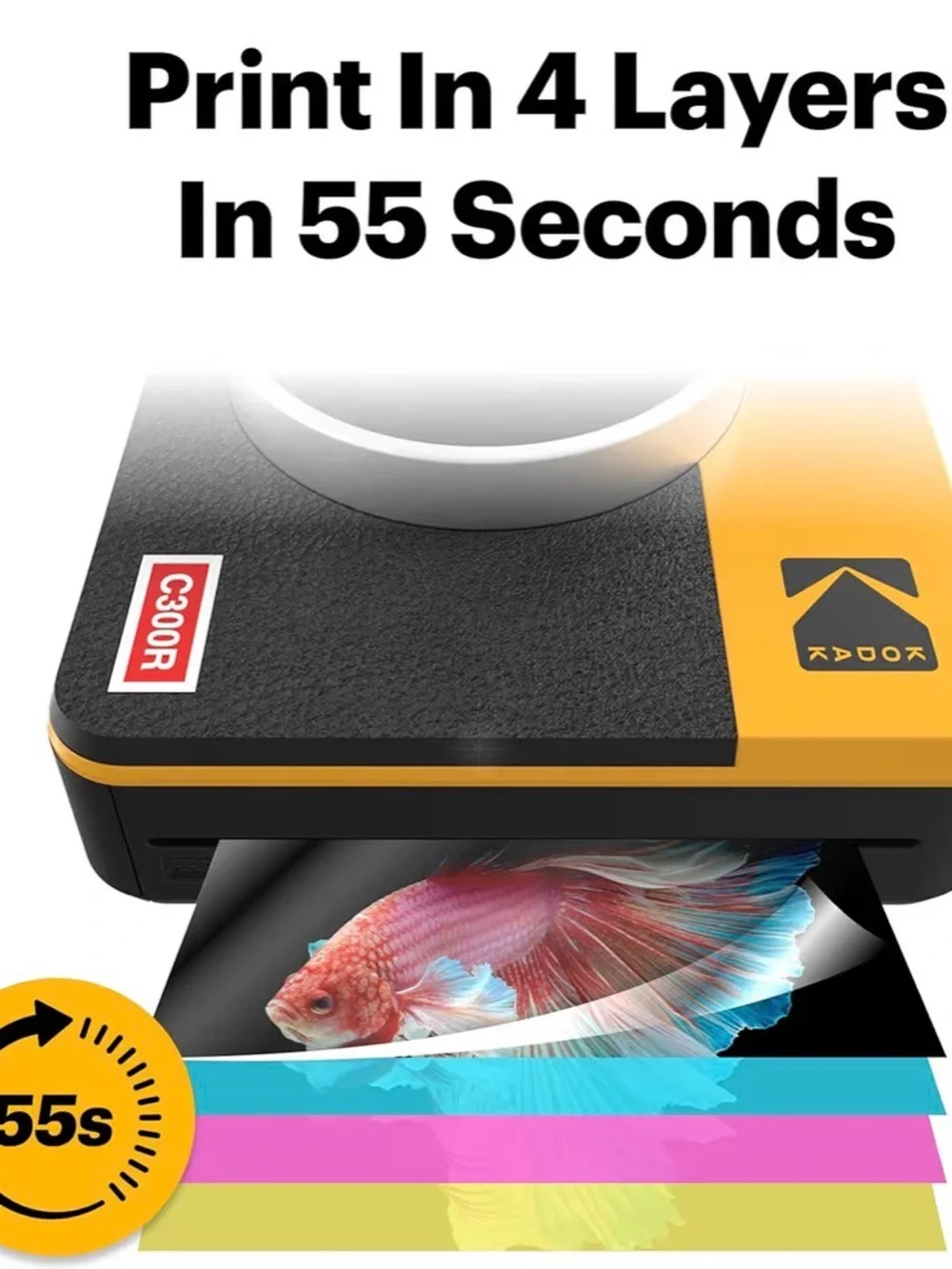 Kodak Mini Shot 3 Instant Camera + 60 Sheet Cartridges